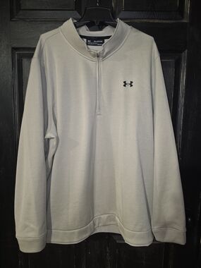 Under Armour Light Gray Quarter-Zip Pullover 4XL